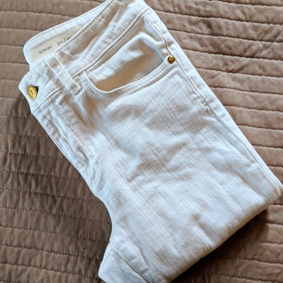 pilcro and the letterpress Denim - White anthropologie skinny jeans